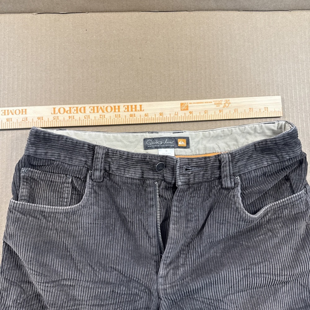 Quicksilver Waterman Corduroy Shorts Men's Size 32 Brown Skater Surf 9" Inseam - Picture 5 of 11